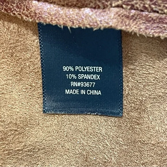 WORTHINGTON SIZE M Brown Suede Women's Jacket - Picture 6 of 9